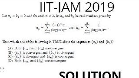 IIT-JAM 2019 SOLUTION OF QUESTION