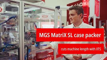 MGS MatriX SL-doosinpakker verkort de machinelengte met XTS