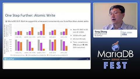 MariaDB meets solid-state computational storage drives - Tong Zhang - MariaDB Server Fest 2020