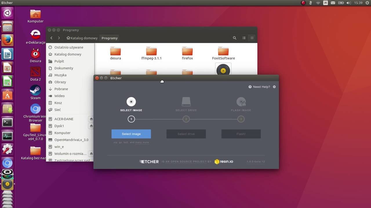 Etcher on Linux - how to download and use GUI app for ...