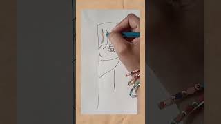 how to draw How to draw a boy with mask 😷✏️#shortvideo #drawing #art #viralshort #vedio#easy drawing