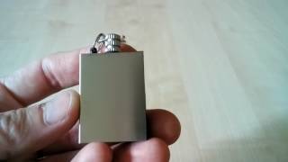 Kerosene Square Emergency Fire Starter Flint Match Lighter Review from Gearbest