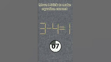 Move 1 stick to make equation correct #7| matchstick puzzle| matches tricks#shorts #matchstickpuzzle