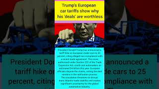 🚨 Trump Announces 25% Tariff on European Cars | USA Trade War Breaking News 🇺🇸🚗🔥 #news