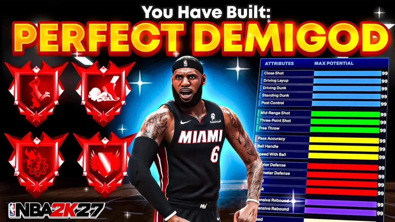 THIS 6'8 DEMIGOD BUILD HAS NO WEAKNESSES in NBA 2K27 🔥 91 3PT + CONTACT DUNKS! Best Build 2K27!