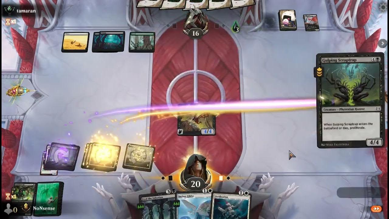 MTG Arena Quick Draft Phyrexia Фирексия, чёрнобелая колода YouTube