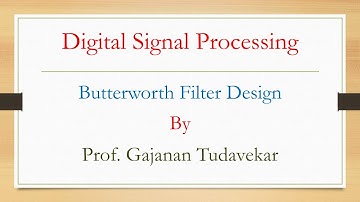 Butterworth filter Design