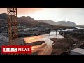 Nile dam satellite images show water levels rising  bbc news