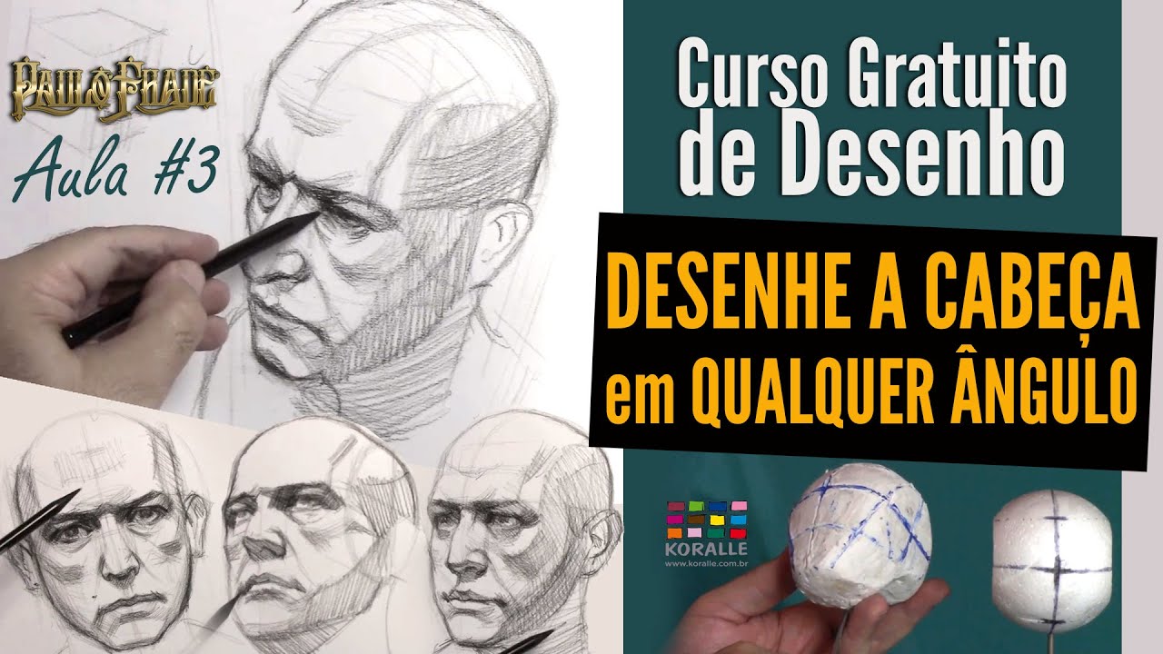 Como desenhar um crânio - Curso de Desenho - Eu que Desenhei