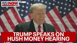 Trump slams Biden following hush money hearing update, bond reduction | LiveNOW from FOX