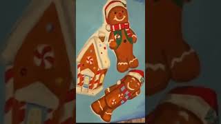 Gingerbread Man Blow Mold Christmas Painting Day 4