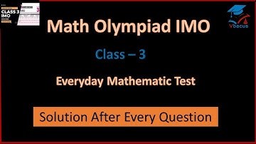 #vbacus IMO class 3 II The Insane Story Behind imo mathematical reasoning test for 3rd graders I