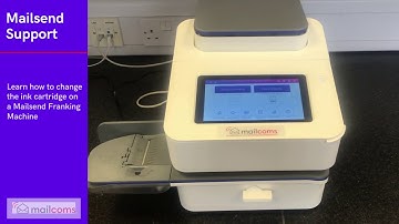 Changing the ink cartridge for a Mailcoms Mailsend Franking Machine