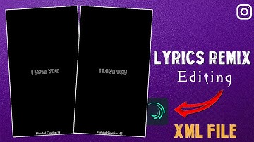 New viral reels rays lyrics status video editing Alightmotion | XML File 🔥 | Lyrics Video Editing |