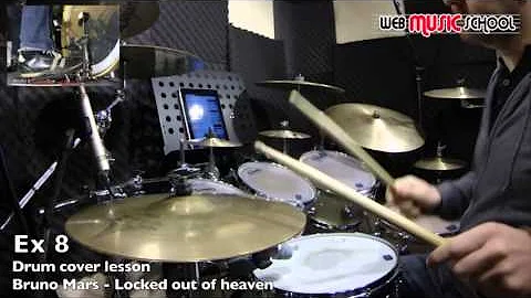 Bruno Mars - Locked out of heaven - FREE DRUM LESSON