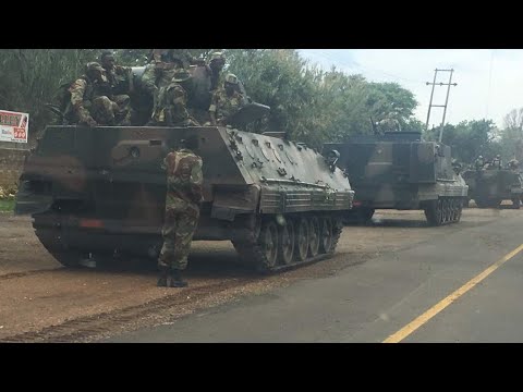 Heavy Military Tanks Deployed In Harare