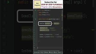 #274 Java Classes and Objects #shorts #java #coding #programming #trending