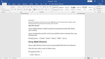 Tugas OOP, Array Multidimension