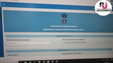 how to apply online for e_ pass | online epass  for Jammu and Kashmir | e-pass kaisa banaya online