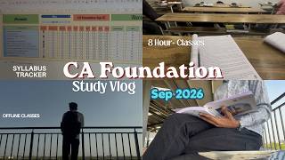 8 Hours Classes + Daily Travel 🚇 | CA Foundation