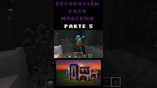 Decoración de casa moderna parte 5 #minecraft #casaminecraft #gameplay #casa #tutorial