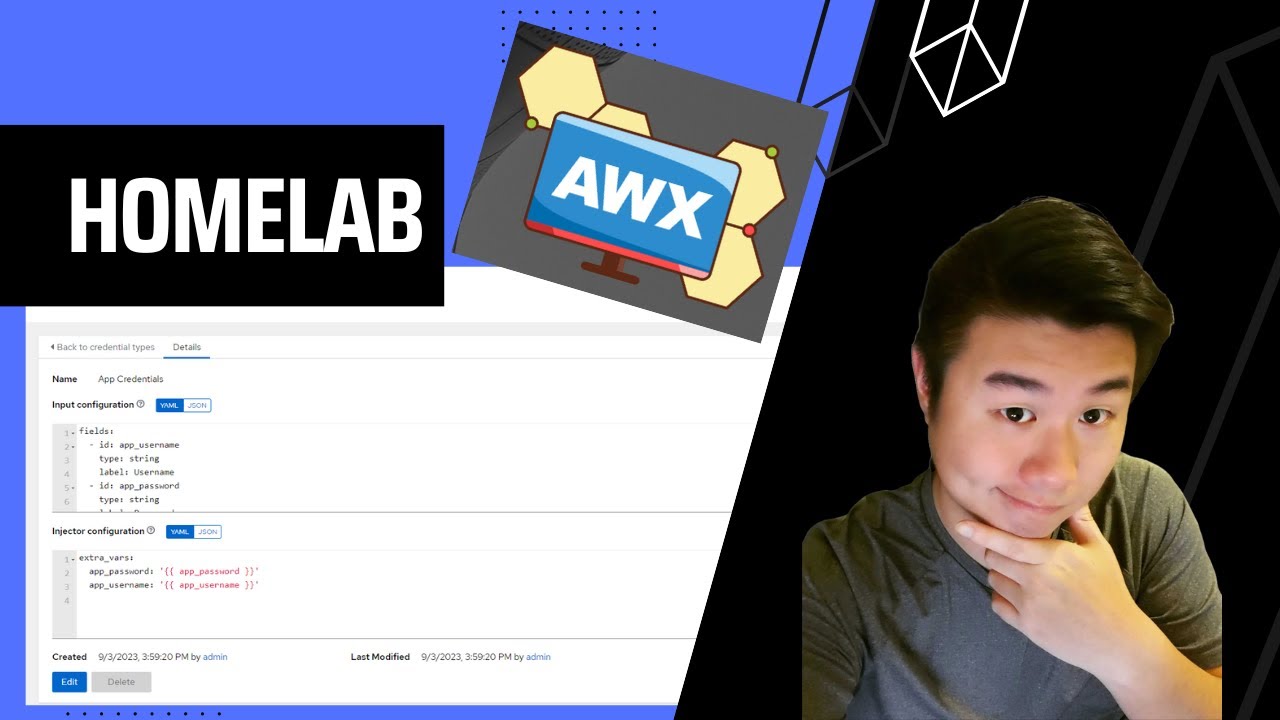 Homelab Series - Creating a Credential Type in AWX - YouTube