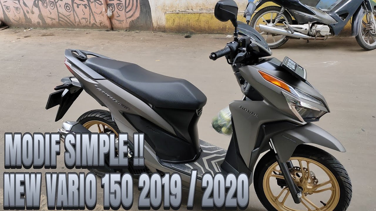 MODIF SIMPLE ALL NEW VARIO 150 MATTE BROWN 2019 2020 VARIOVLOG YouTube