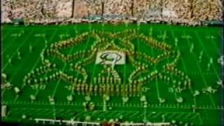 1988 UT Longhorn Marching Band at TX/OU