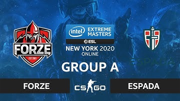 CS:GO - Espada vs forZe [Mirage] Map 3 - IEM New York 2020 - Group A - CIS
