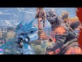 GigaBash | Godzilla and Thundatross Onslaught Mode Gameplay