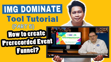 IMG Dominate Tool Tutorial Part 5: How to make Pre-Recorded Webinar Funnel? (2020)