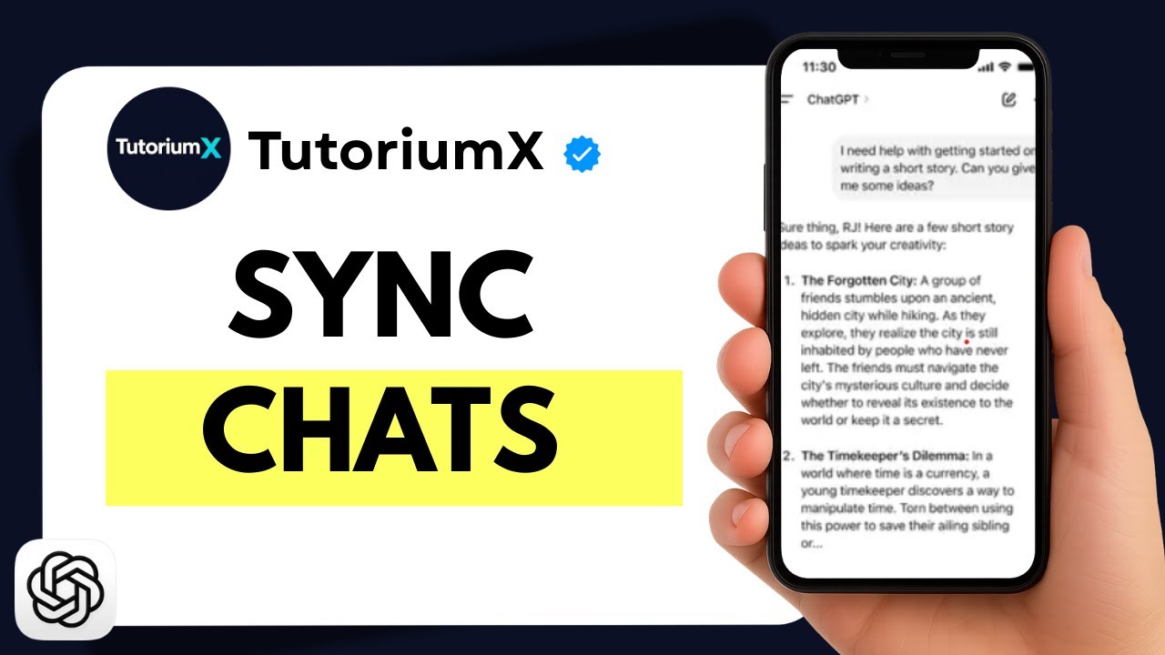 Sync Chat Feature How to Sync ChatGPT Chat History Between Web and Mobile - YouTube