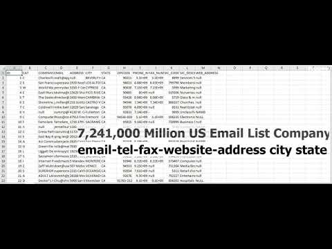 Usa 7 million company email data list in 2020 - Best Email Marketing service