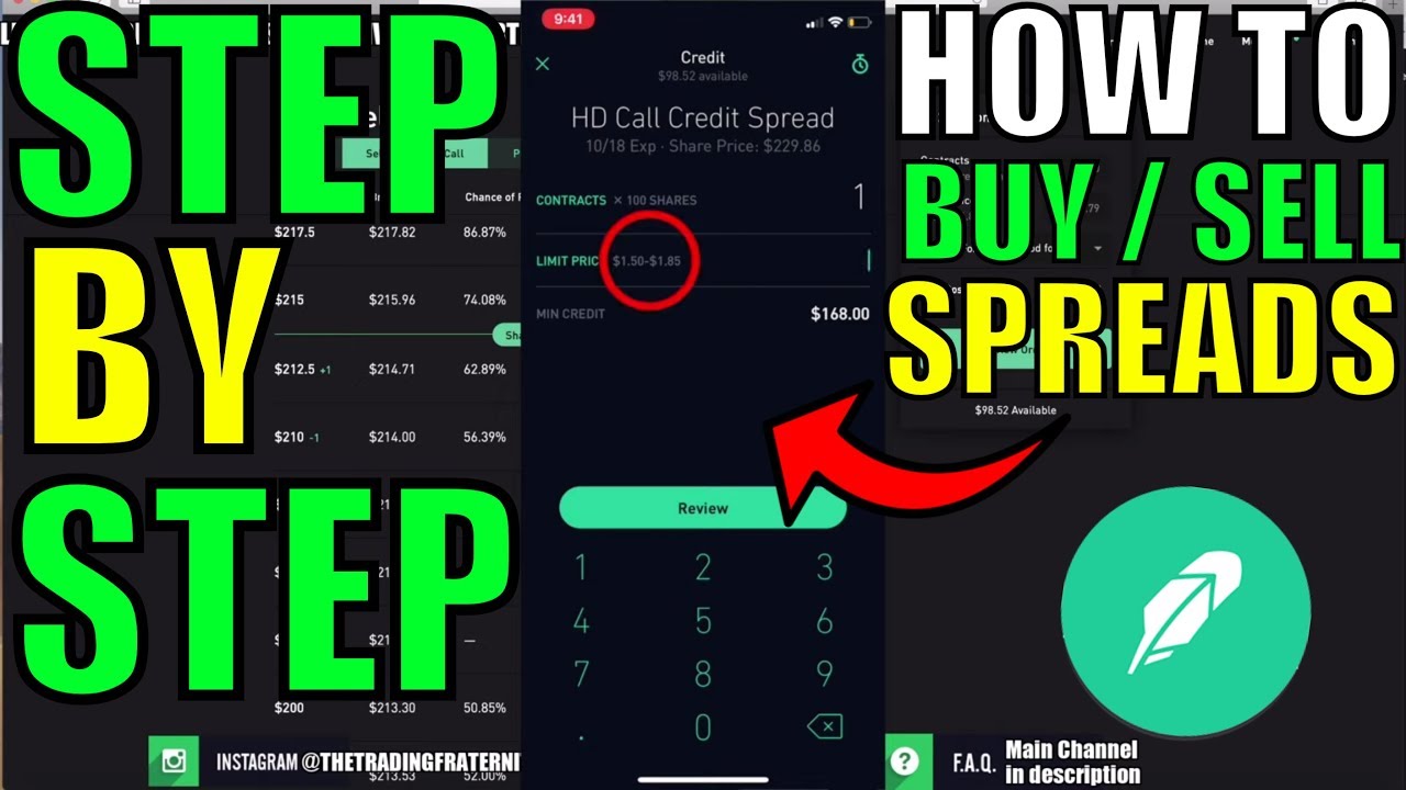 How To Buy Or Sell Spreads On Robinhood – Step By Step TUTORIAL – No ROBINHOOD GOLD REQUIRED