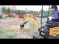 Ht18 1800kg hydraulic mini excavatortailless small home excavator