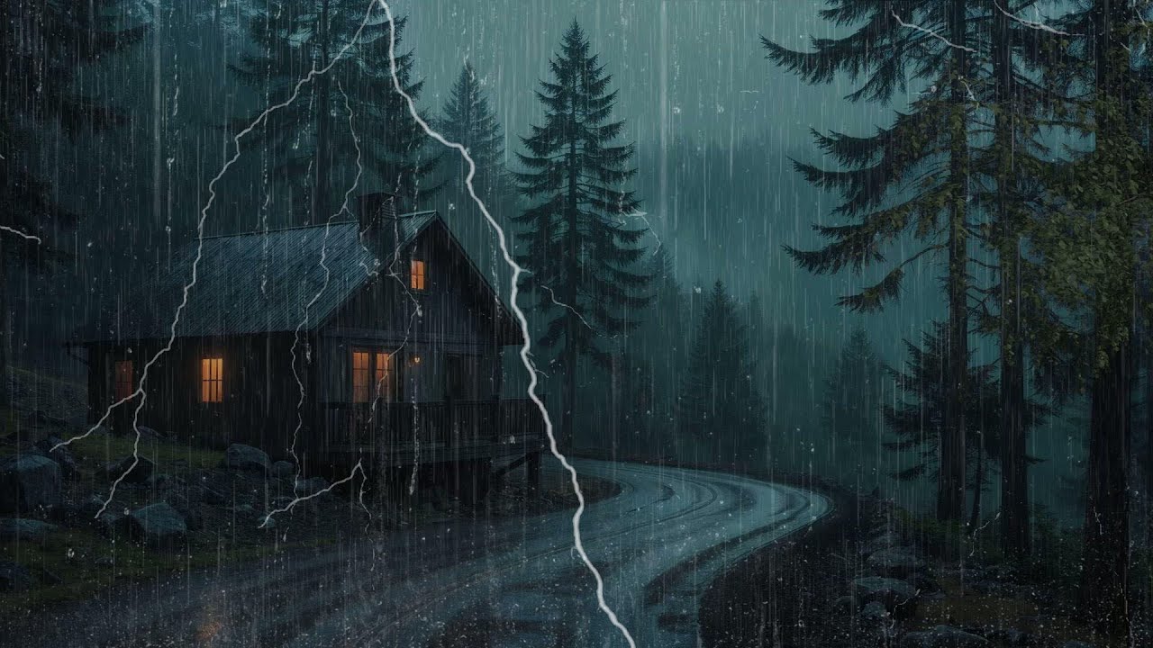 Lluvia Intensa con Truenos | Dormir Mejor Toda la Noche - YouTube