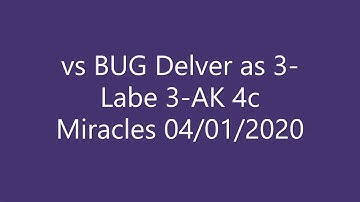MTG Legacy 4c Miracles vs BUG Delver  04/01/2020