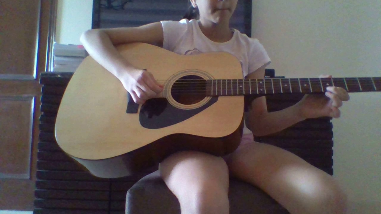 My Student Playing CHORDS and Singing "My Heart will go on" from TITANIC....... ACOUSTIC COVER