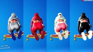 Fortnite Lil Carpet Ride Emote With Ruby Skin Thicc All Style Comment Who Won ?