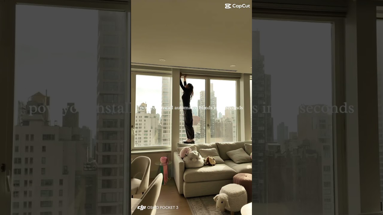 No-Drill Automated Blinds