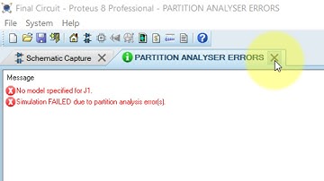 How to fix: No model specified in Proteus Simulation Error