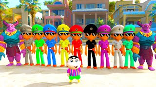 Colourful Little Singham Playing Hide and Seek Challenge With Shinchan || Gta 5 Gameplay