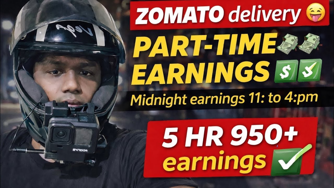 😳 ZOMATO delivery midnight earnings 11pm to 4 am in with proof | vlog 02 || # ZOMATO