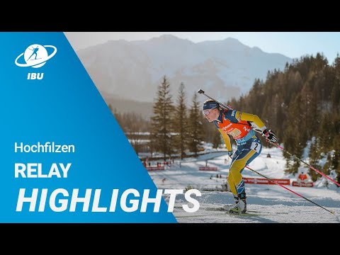 World Cup 23/24 Hochfilzen: Women Relay Highlights