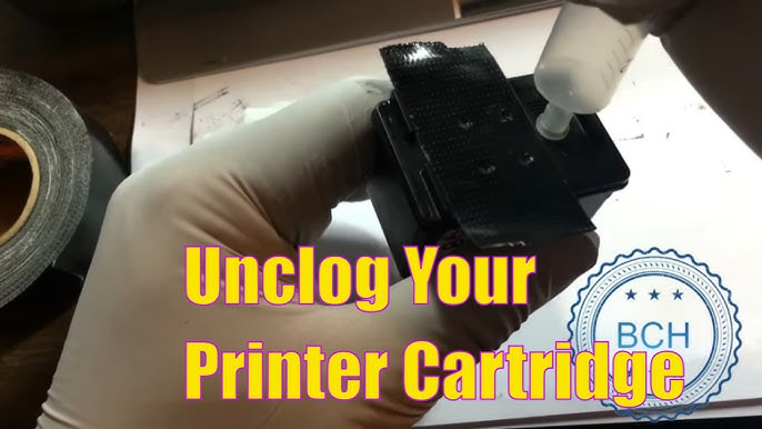 How to Clean Dried HP 62 Ink Cartridge - Printhead Blocked