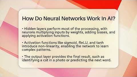 How Do Neural Networks Work In AI? - Tech Terms Explained
