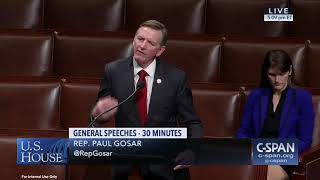 U.s. representative paul gosar d.d.s discusses border tour in arizona