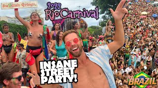 Rio Carnival 2022: HUGE STREET PARTY (BLOCO) 🇧🇷| Biggest & craziest samba parade of the year!