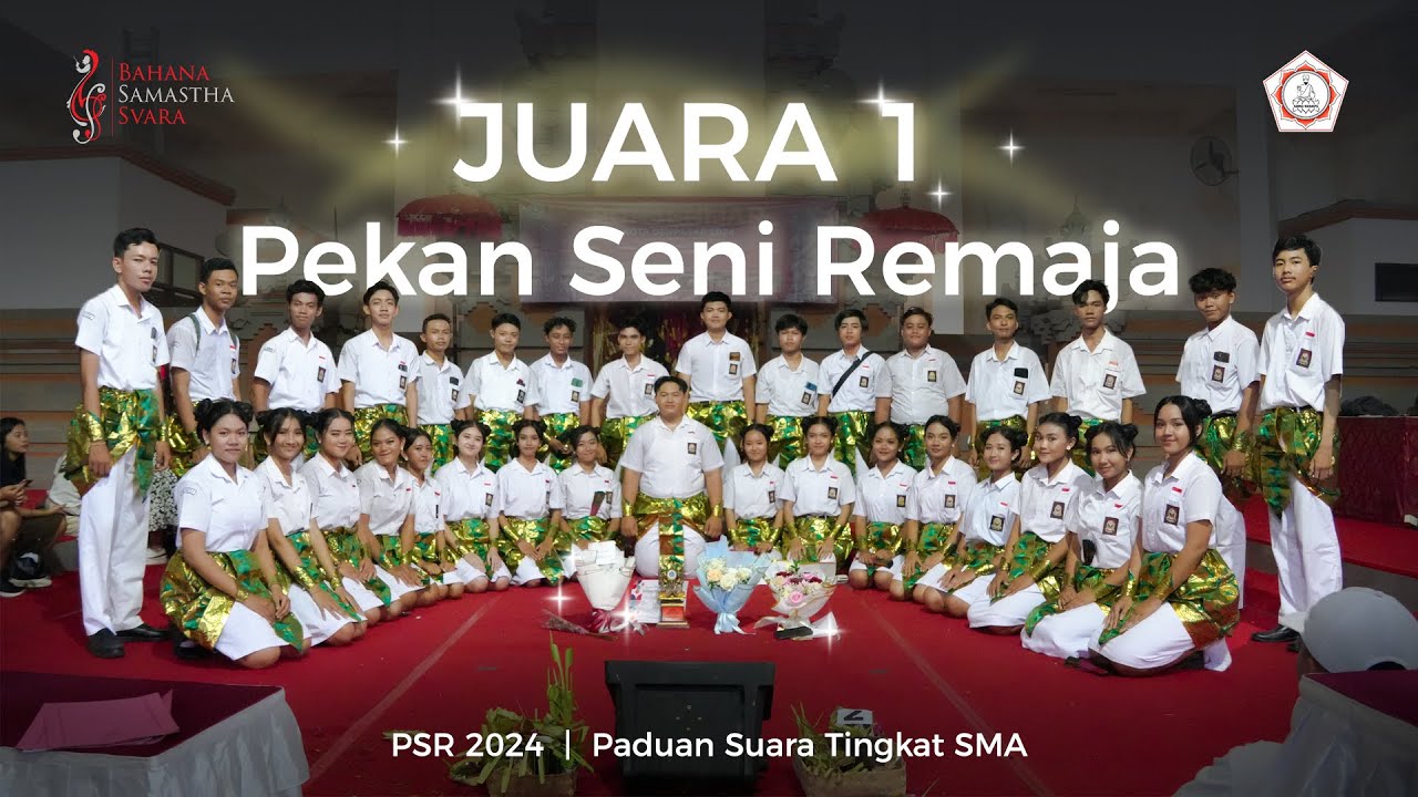 JUARA 1 PADUAN SUARA PEKAN SENI REMAJA KOTA DENPASAR (PSR) TAHUN 2024