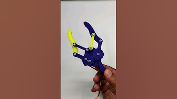 Robotic arm made from servo motor and printer